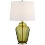 2_Grimmia 24" High Moss Green Glass Table Lamp