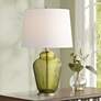 1_Grimmia 24" High Moss Green Glass Table Lamp