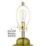 5_Grimmia 24" High Moss Green Glass Table Lamp more views