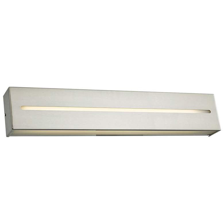 Image 1 Grin 24 inch Wide Brushed Nickel LED Modern Bath Light