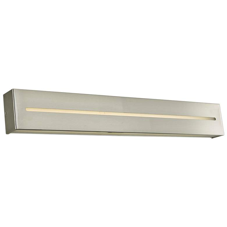 Image 1 Grin 32" Wide Brushed Nickel LED Modern Bath Light