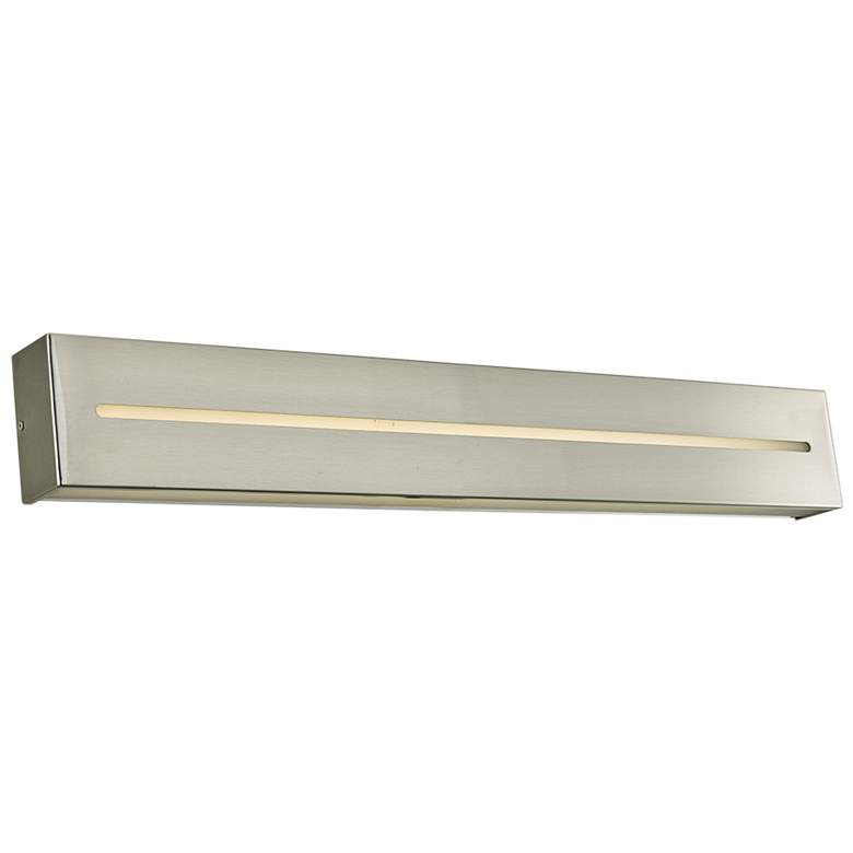 Image 1 Grin 32 inch Wide Brushed Nickel LED Modern Bath Light