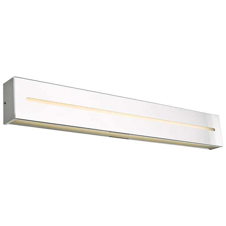 Image 1 Grin 32 inch Wide Chrome LED Modern Bath Light