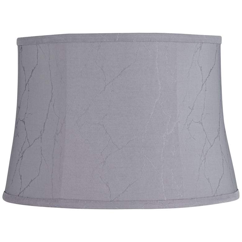 Image 1 Griotte Gray Softback Drum Lamp Shade 14x16x11 (Washer)