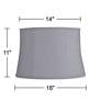 Griotte Gray Softback Drum Lamp Shade 14x16x11 (Washer)