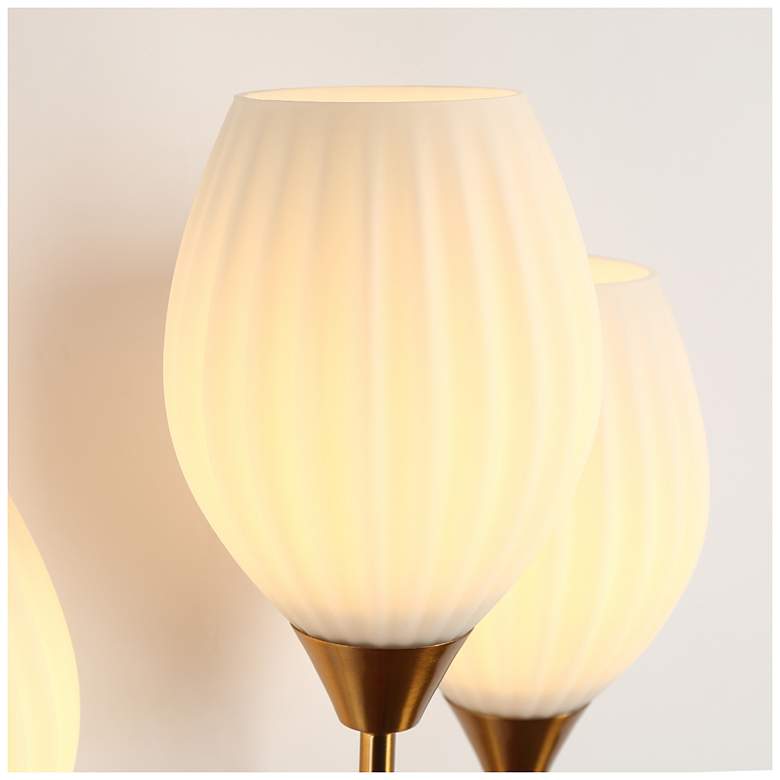 Image 5 Grised 3-Light Opal Glass Wall Sconces more views