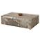 Griseus 9.5" L x 2.75" H Travertine Bronze Box