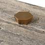 6_Griseus 9.5" L x 2.75" H Travertine Bronze Box more views