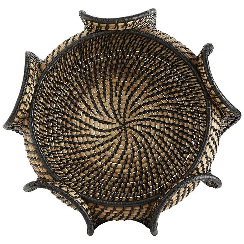 Image 4 Grisha Natural and Black-Stained 21"W Decorative Centerpiece more views