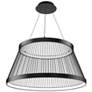 1_Grohle 15.5"H x 32"W 2-Light Pendant in Black