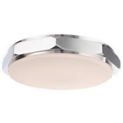 Grommet 3.25&quot;H x 13&quot;W 1-Light Flush Mount in Polished Nickel