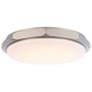 2_Grommet 3.25"H x 16"W 1-Light Flush Mount in Brushed Nickel