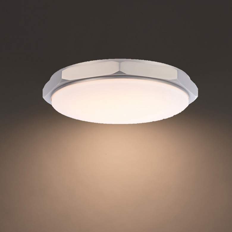 Image 1 Grommet 3.25"H x 16"W 1-Light Flush Mount in Brushed Nickel