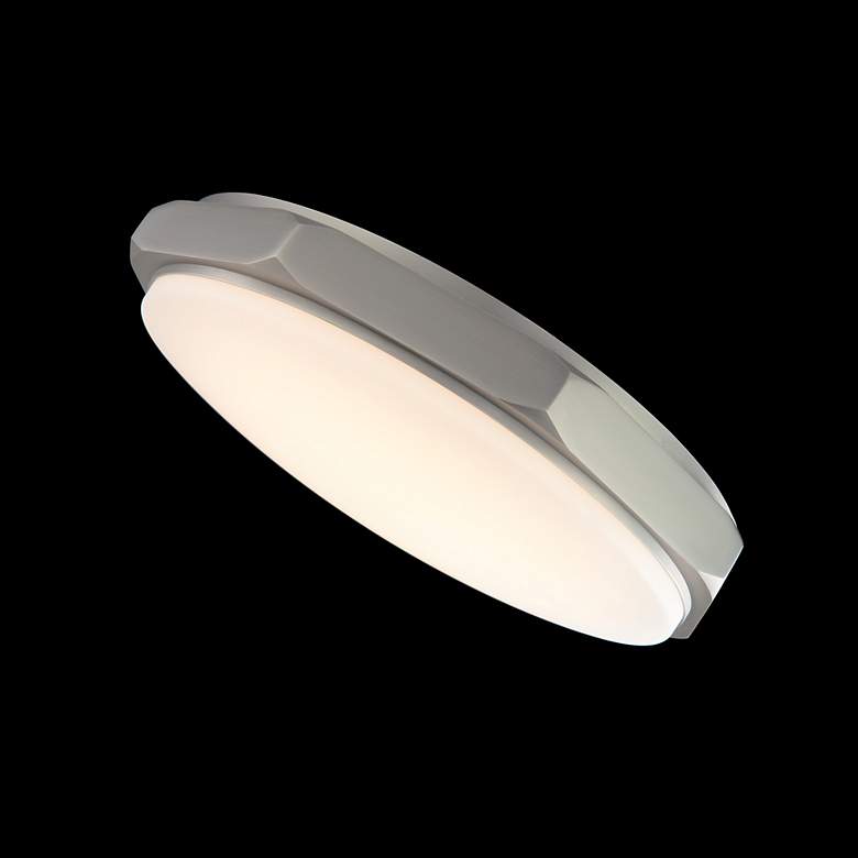 Image 3 Grommet 3.25"H x 16"W 1-Light Flush Mount in Brushed Nickel more views