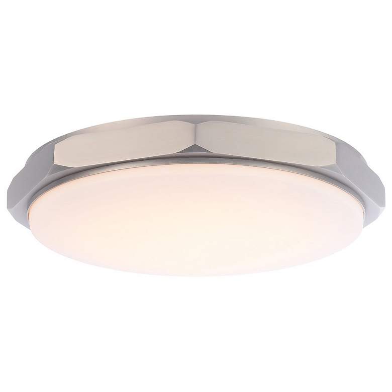 Image 2 Grommet 3.25"H x 16"W 1-Light Flush Mount in Brushed Nickel