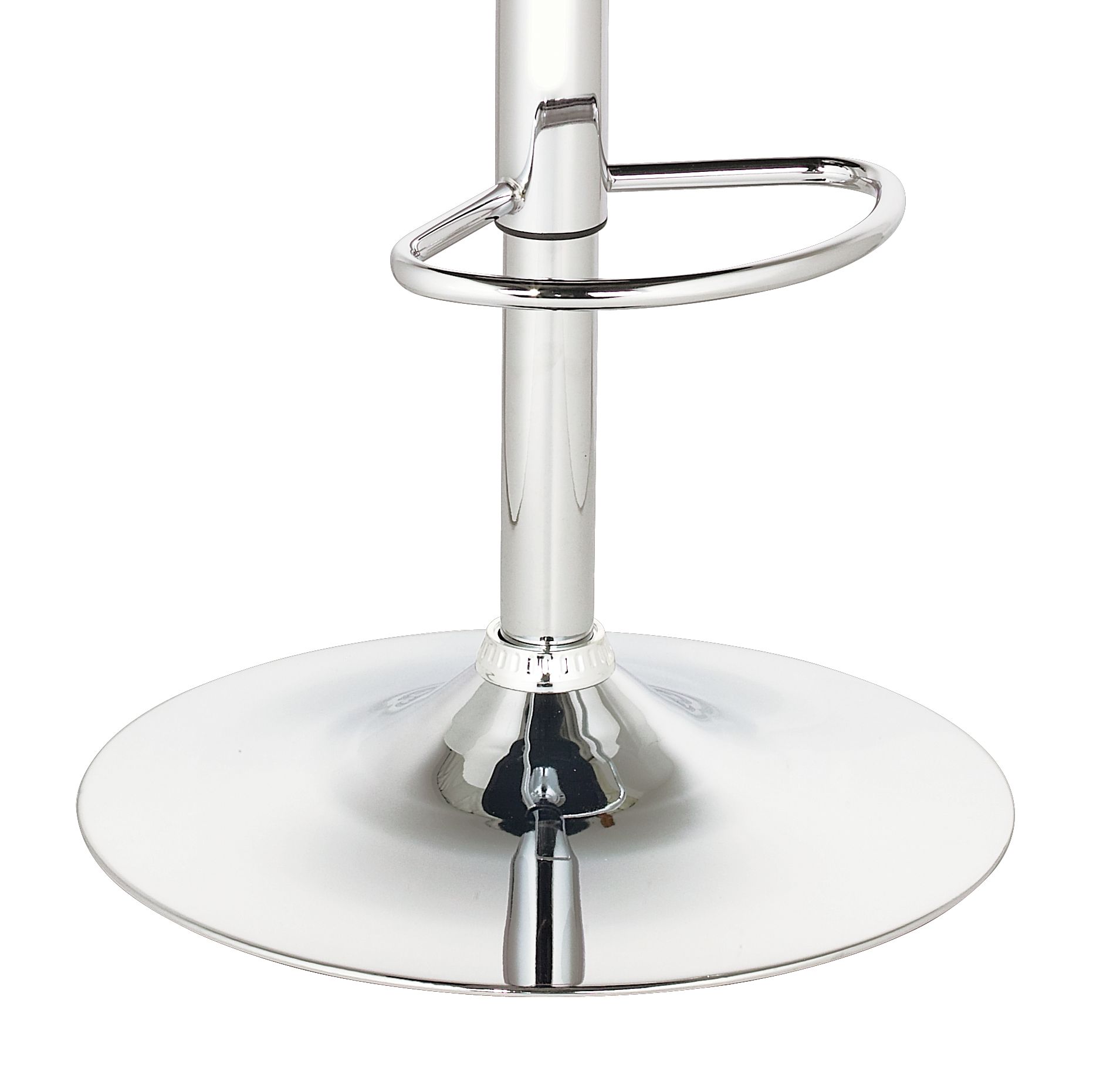 Image 5 Groove Black Faux Leather Adjustable Swivel Bar Stool more views