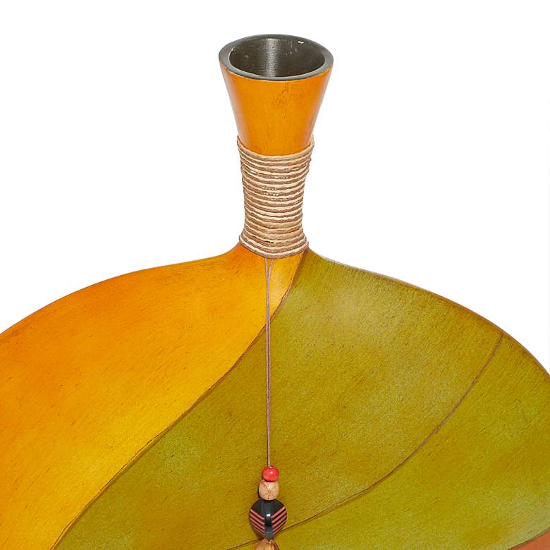 Image 3 Groove II Multi-Color 20" High Decorative Flask Bottle Vase more views