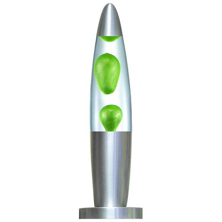 Image 1 Groovy 16 inch High Metallic Green Motion Lamp