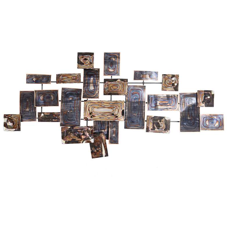 Image 1 Groovy Gold Handmade Metal Wall Sculpture