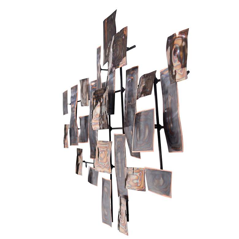 Image 2 Groovy Gold Handmade Metal Wall Sculpture more views