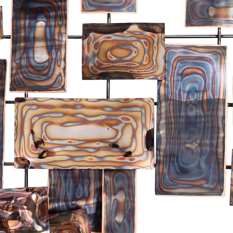 Image 4 Groovy Gold Handmade Metal Wall Sculpture more views