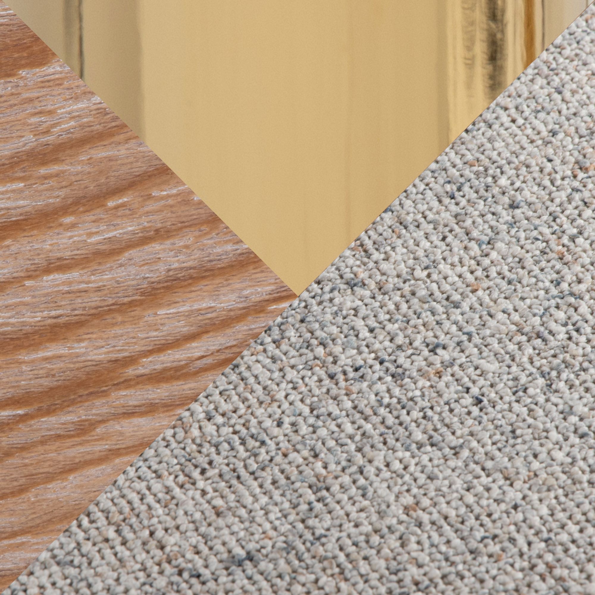 Grotto Barstool Gold Metal Wood Oat Fabric by LumiSource Pair