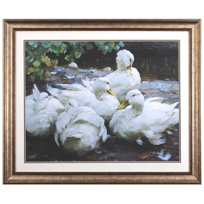 Image 1 Group of Ducks 36"W x 30"H Framed Art