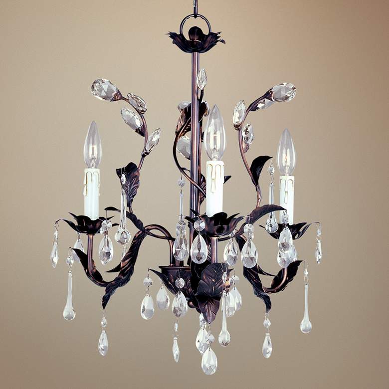 Image 1 Grove 18 inch Wide 3-Light Oil-Rubbed Bronze Chandelier