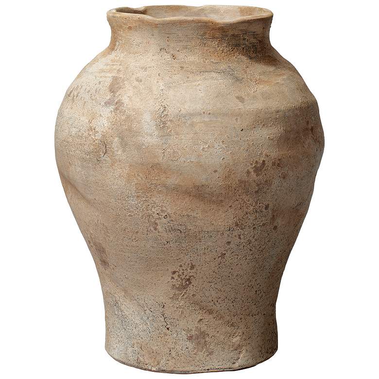Image 1 GROVE VASE - BEIGE ANTIQUED