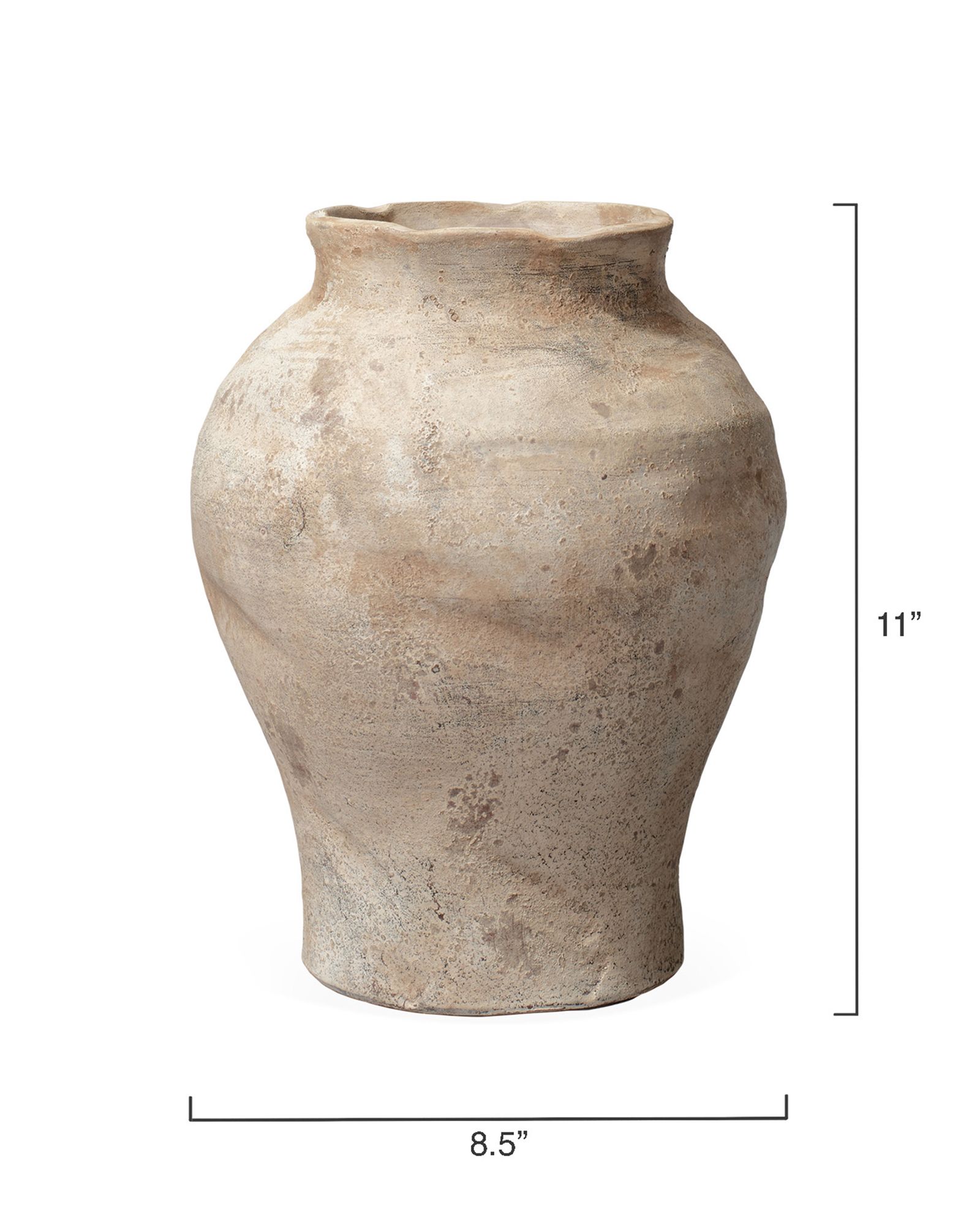 Image 3 GROVE VASE - BEIGE ANTIQUED more views