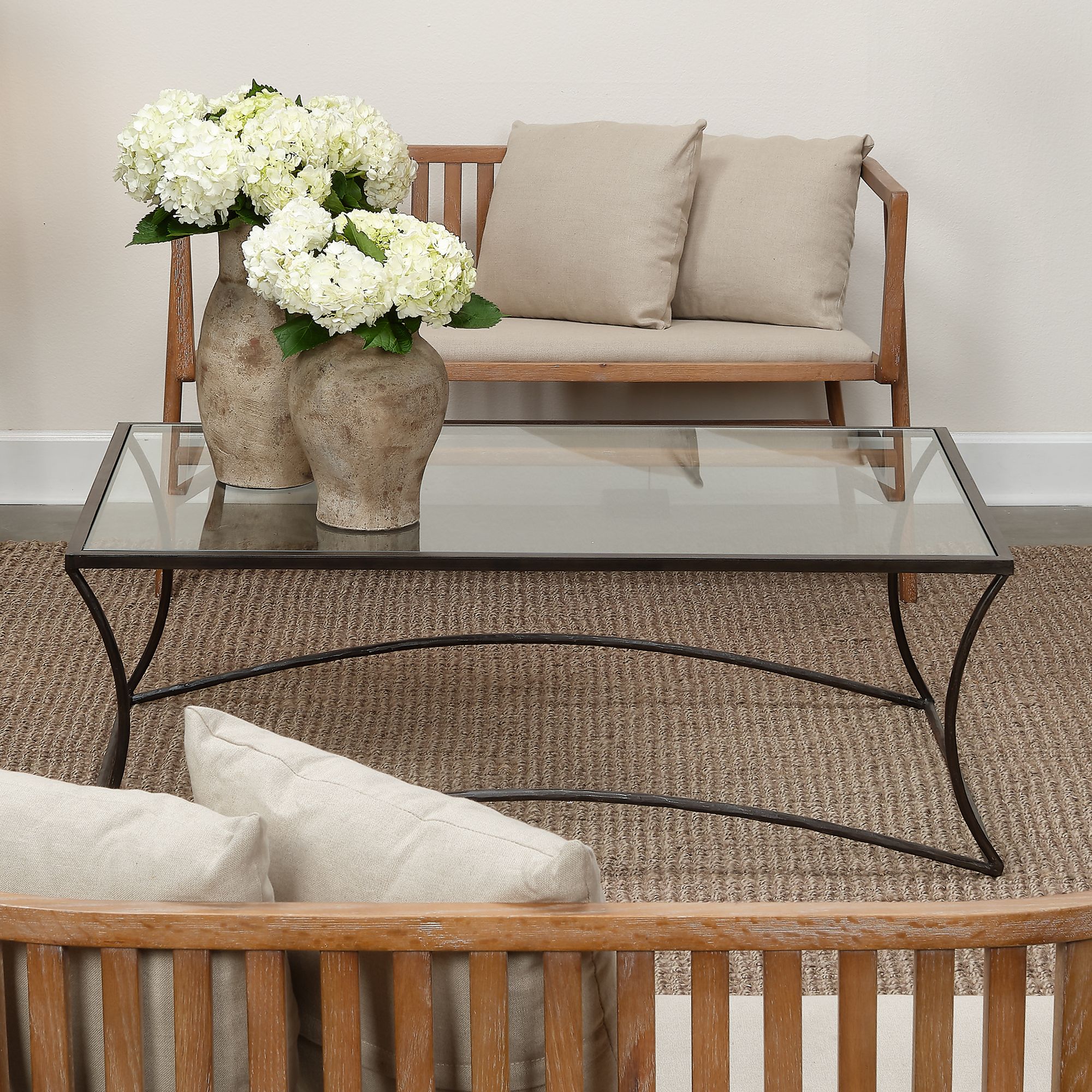 GROVE VASE - BEIGE ANTIQUED