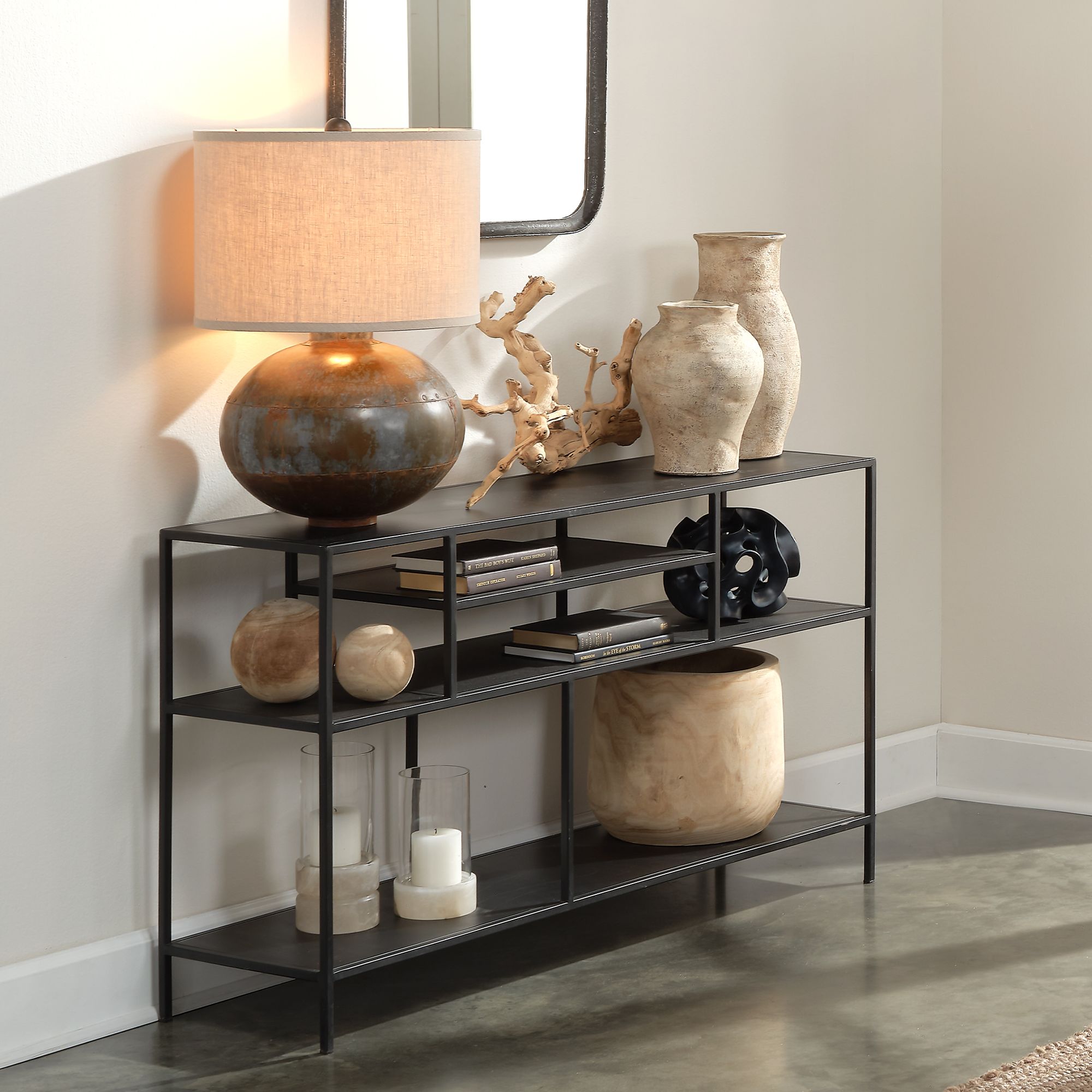 GROVE VASE - BEIGE ANTIQUED