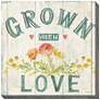 Grown With Love 24" Square Outdoor Canvas Wall Art
