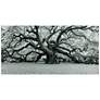 Growth 72" Wide Free Floating Tempered Art Glass Wall Art in scene