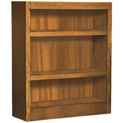 Grundy Dry Oak Single-Wide 3-Shelf Bookcase