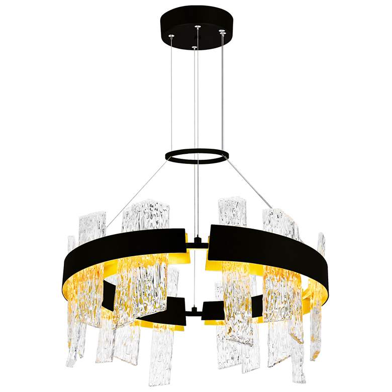 Image 1 Guadiana 24 in LED Black Chandelier