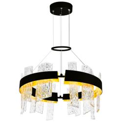 Guadiana 24 in LED Black Chandelier
