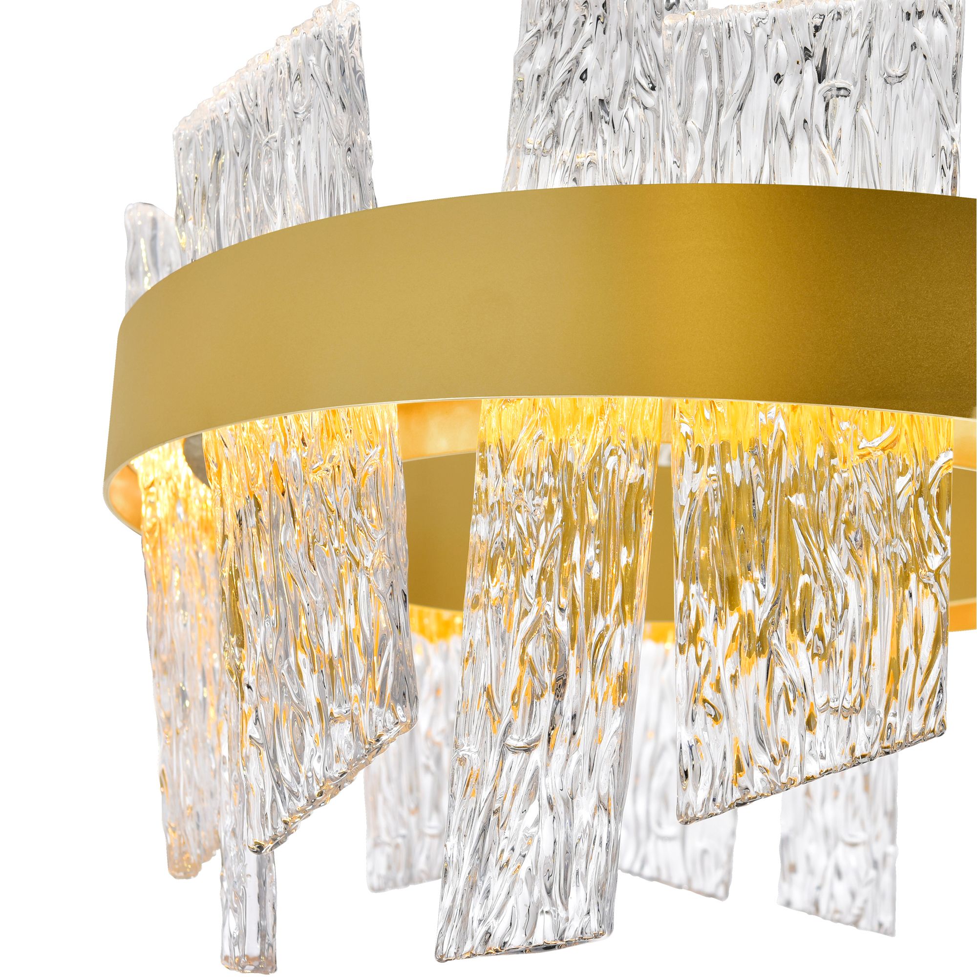 Image 5 Guadiana 24 in LED Satin Gold Chandelier more views
