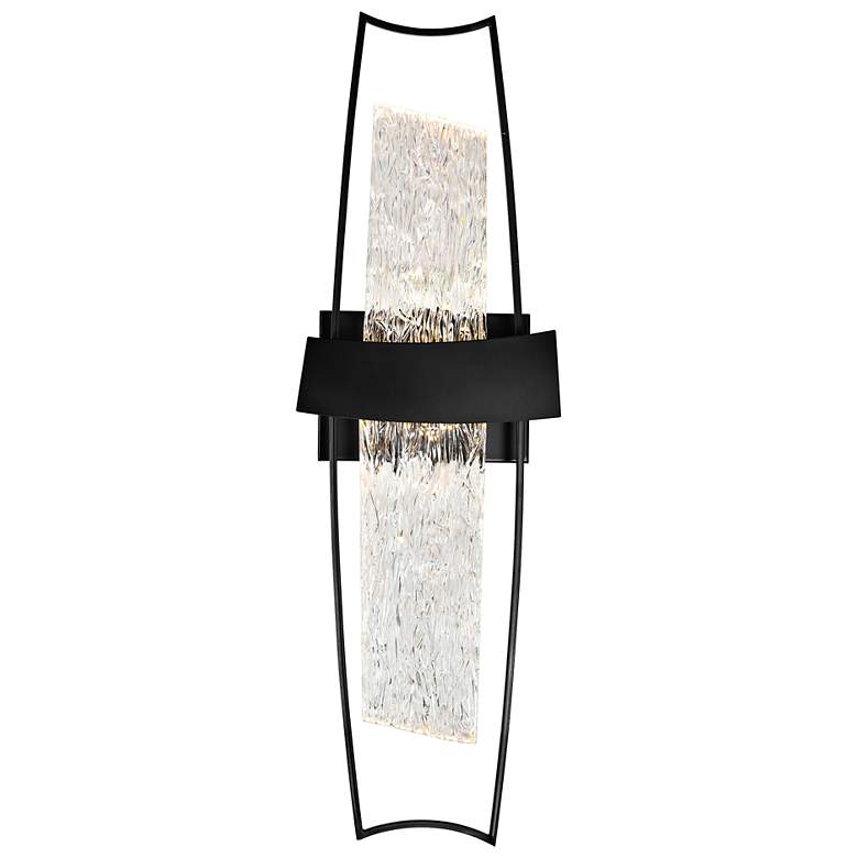 Image 3 Guadiana 26" High Black LED Wall Sconce more views