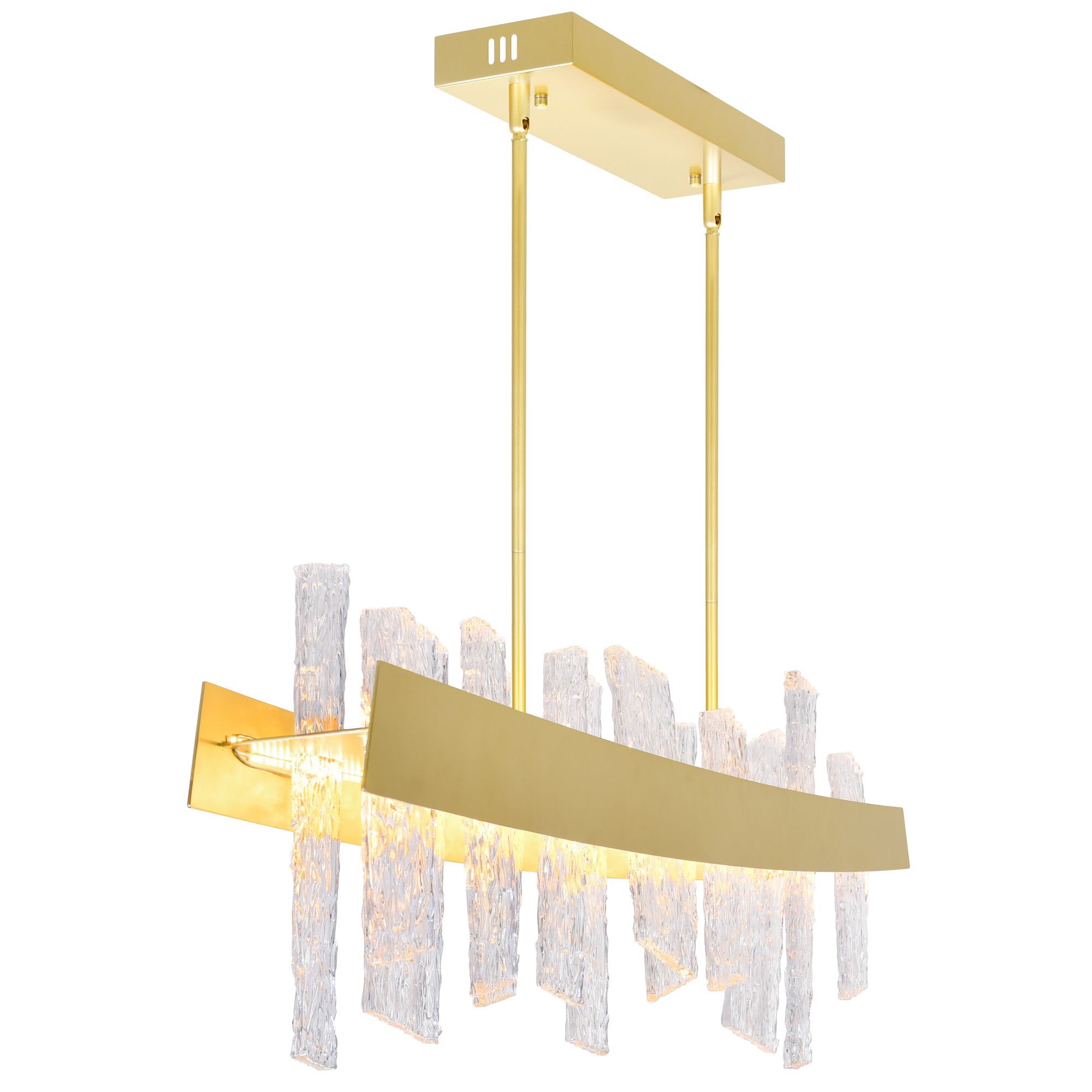 Image 3 Guadiana 39 in LED Satin Gold Chandelier more views