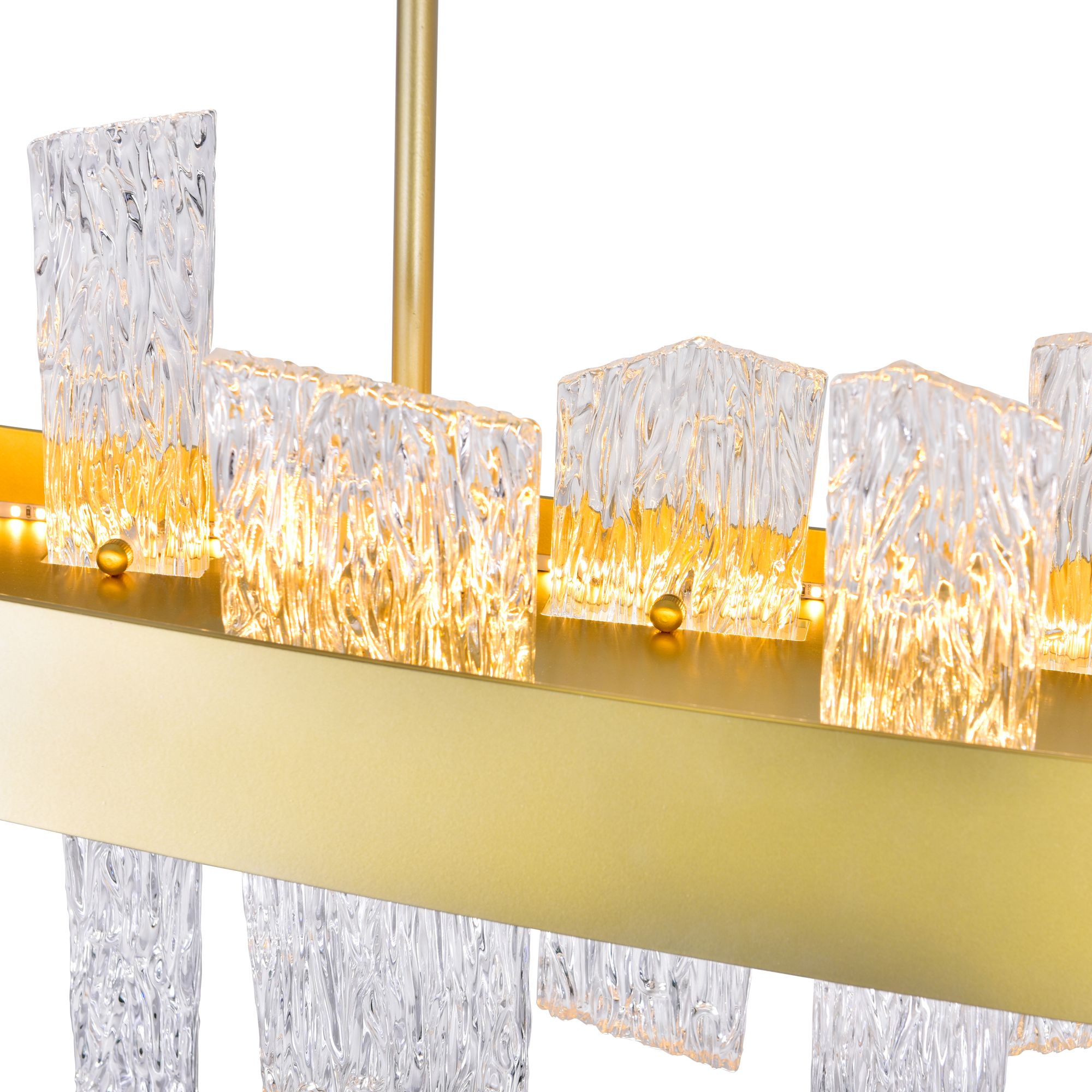 Image 6 Guadiana 39 in LED Satin Gold Chandelier more views