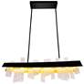 2_Guadiana 39" Wide Black LED Linear Chandelier more views