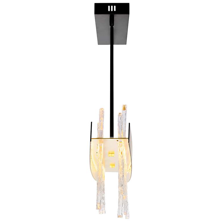 Image 4 Guadiana 39" Wide Black LED Linear Chandelier more views