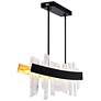 5_Guadiana 39" Wide Black LED Linear Chandelier more views