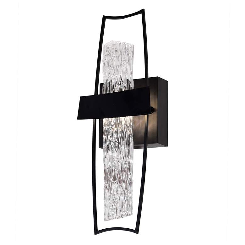 Image 1 Guadiana 5 in LED Black Wall Sconce
