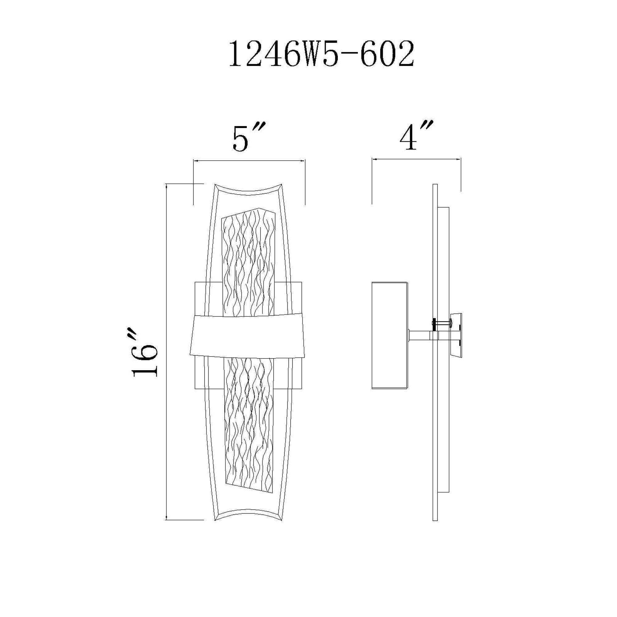 Image 3 Guadiana 5 in LED Satin Gold Wall Sconce more views