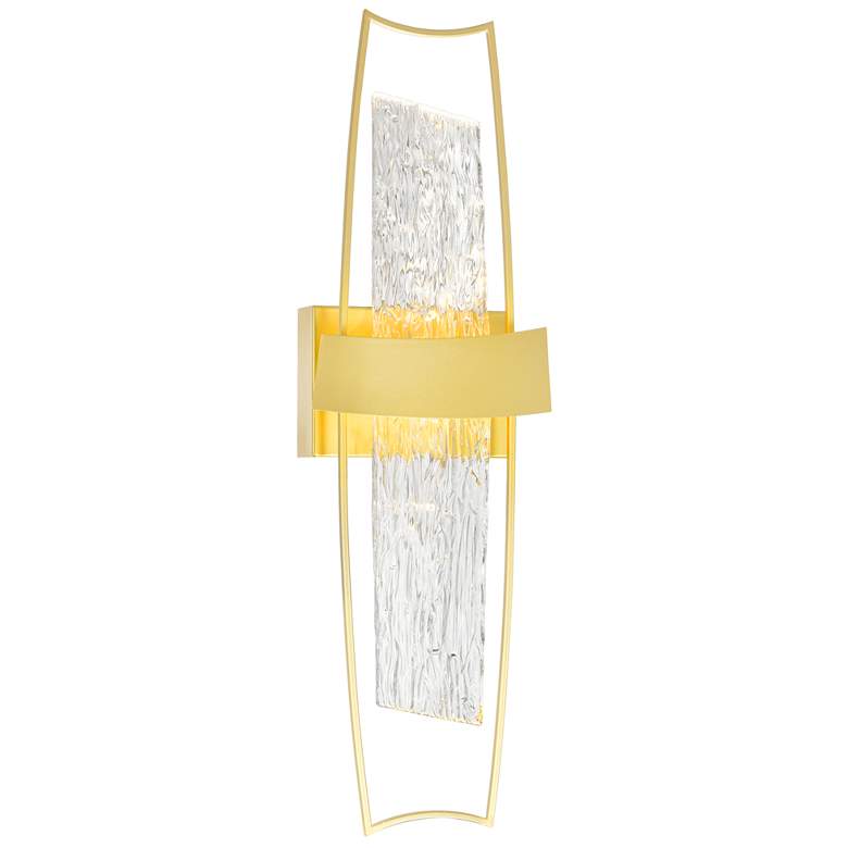 Image 1 Guadiana Integrated LED Satin Gold Wall Light
