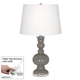Image1 of Guantlet Gray Apothecary Table Lamp with Dimmer