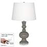 Guantlet Gray Apothecary Table Lamp with Dimmer