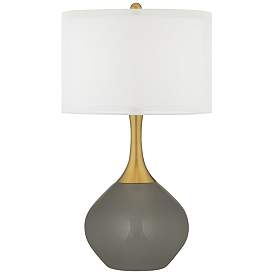 Image1 of Guantlet Gray Nickki Brass Modern Table Lamp